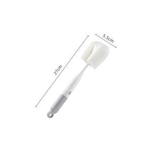OEM Removable Long Handle Plastic Water Cup <b>Brush</b> Baby <b>Bottle</b> Cleaning <b>Brush</b> Milk <b>Bottle</b> Stain Wash Pot Kitchen Clean <b>Brush</b> - Product Image 2