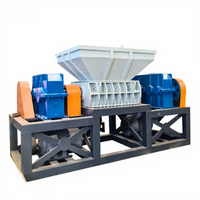 Déchiqueteuse à double arbre pour bois et bambou, grande capacité, pour meubles, appareils électroménagers et palettes en bois, déchiqueteuse de recyclage de boîtes en bois