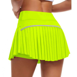 Rok Lipit Multi-Warna Fashion Musim Panas Terlaris Anti-Exposure Pinggang Tinggi Rok Pendek Olahraga Fitness Bernapas Rok Tenis - Product Image 1