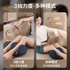 Masajeador de pies AUX con conexión eléctrica, airbag automático, amasamiento y compresa caliente para piernas y pies - Product Image 4