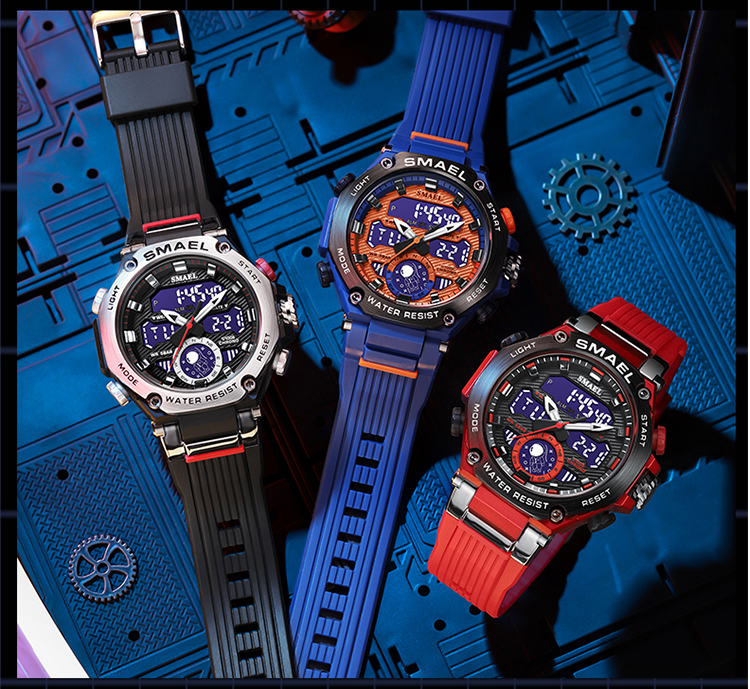 Newest Men's popular Watches Big Brand SMAEL 8069 Men Digital Sport Watches