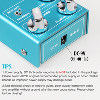 Pédale d'effet de chorus pour guitare semi-analogique JOYO R-22 NARCISSUS, plusieurs pédales de tonalité, VINTAGE MODERN, tonalité commutable, métal, 240g