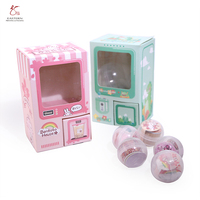 Boîte d'emballage pour distributeur automatique de jouets pour enfants, boîte surprise à logo, imprimée en couleurs, populaire, vente en gros