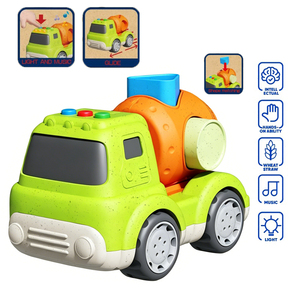 <span class=keywords><strong>Camion</strong></span> inertiel en paille de blé Zhorya, voiture à rétrofriction, blocs de construction, tri de formes, mini <span class=keywords><strong>camion</strong></span> coulissant de <span class=keywords><strong>dessin</strong></span> <span class=keywords><strong>animé</strong></span> avec lumière et musique - Product Image 2