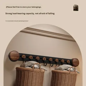 Crochets droits de style couleur <span class=keywords><strong>noyer</strong></span> du fabricant Salle de bain et toilette avec crochets monocouche à forte adsorption anti-perte - Product Image 5