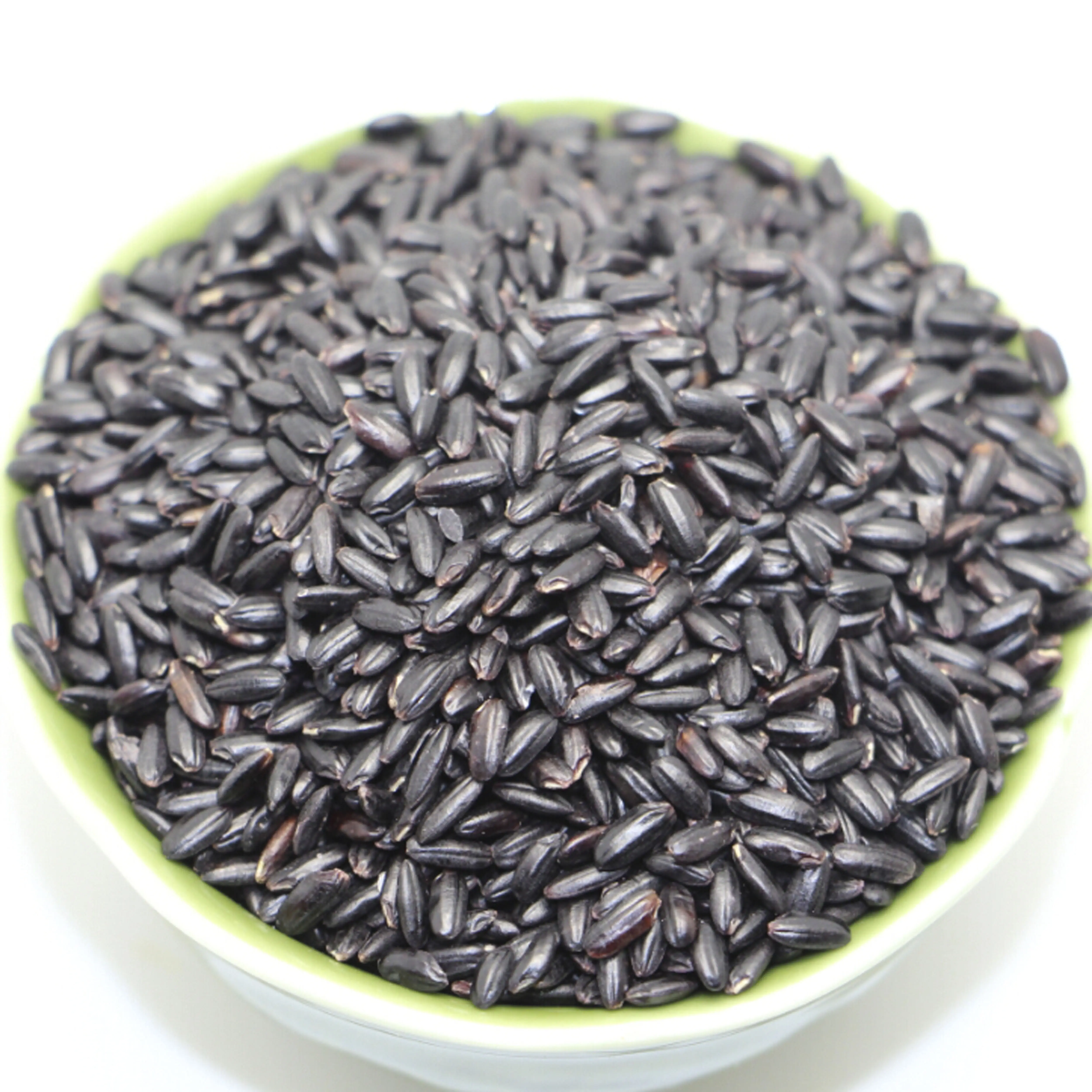 Arroz preto orgânico em vapor, arroz instantâneo