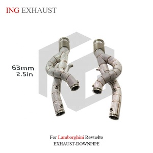 Sistema <span class=keywords><strong>di</strong></span> <span class=keywords><strong>Scarico</strong></span> in Acciaio Inox ING per Lamborghini Revuelto con Scudo Termico, Parti Auto <span class=keywords><strong>di</strong></span> Alta Qualità - Product Image 5