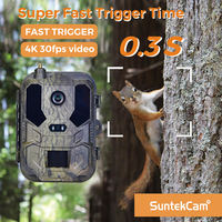 Фотоловушка Suntekcam 2025 4G LTE HC960PRO 120 МП 4K GPS с CMOS-сенсором, экраном 2,4 дюйма, бесплатным облачным хранилищем, FTP, электронной почтой, водонепроницаемая IP65
