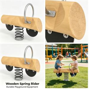 Novedad: Caballito Balancín de Madera <span class=keywords><strong>para</strong></span> <span class=keywords><strong>Niños</strong></span>, Equipo de Juego Infantil <span class=keywords><strong>para</strong></span> Exteriores, Ideal <span class=keywords><strong>para</strong></span> Parques - Product Image 6