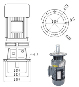 Mezclador de Aguas Residuales Industriales BLD, Dosificador Vertical Cicloidal - Product Image 4
