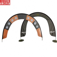 Arche gonflable coupe-vent, imperméable et durable pour événements sportifs
