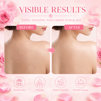 Savon en barre à la rose du fabricant OEM, nettoyant naturel pour le visage et le corps avec extrait de rose pour éclaircir, lutter contre le vieillissement, nourrir et apaiser la peau