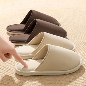 Pantuflas de Lona Veca con Forro de Algodón, Entresuela de PVC y Suela Exterior de EVA, Resistentes a las Manchas y al Sudor, para Todas las Estaciones - Product Image 3