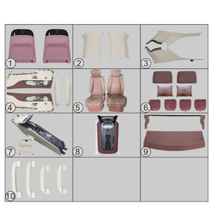 GLS Upgrade Maybach 4-Seater Leather Molding Kit-Cristal Branco/Prata Cinza Pérola - Product Image 6