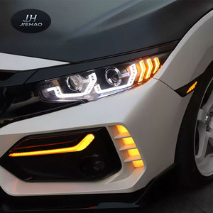 Nouveau Kit de Modification de Phares 10ème Génération (16-21) avec Feux de Jour LED, Lentille Xénon, Clignotants Séquentiels, Plug & Play, Blanc - Product Image 6