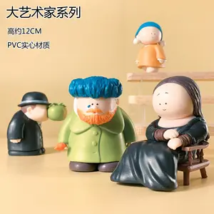 FC Great Artist Figure Toy Home Decoration Ornaments Wearing Pearl Earrings Maiden Resin Doll