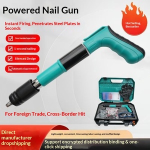 Mini Nail Gun Silencer Nail Gun Foreign Trade Staple Gun Strong Nagler Strong Ceiling Tool One Piece <b>Dropshipping</b> - Product Image 1