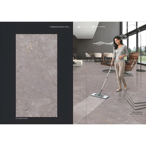Dalles de porcelaine blanches Jumbo Bianco 1200x2400mm, aspect marbre brillant, grand format, pour murs et sols intérieurs - Product Image 2