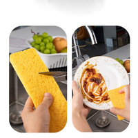 Esun Accessoires pour évier de cuisine Éponges à vaisselle en pâte de bois pour usage domestique Fournitures de nettoyage