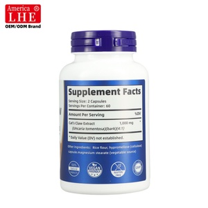 Suplemento de Uña de Gato Personalizado, 1000mg, 120 Cápsulas, Apoya la Salud y la Función Inmunológica en Adultos, Extractos de Plantas de Uña de Gato - Product Image 2