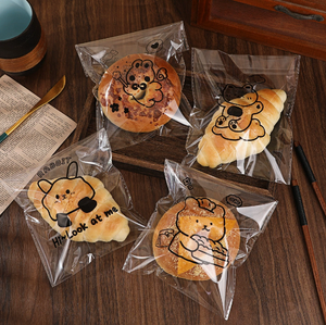 Best Price <b>Bread</b> Transparent Packaging <b>Bags</b> Candy Biscuit Luxury Plastic Gummy Biscuit Packaging <b>Bag</b> 15*18+3cm - Product Image 2