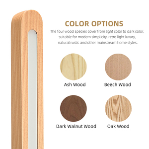 Dài quán cà phê tro Gỗ Đứng đèn với bề mặt được đánh bóng tuyến tính Nordic LED góc cao <span class=keywords><strong>s</strong></span>àn đèn cho trang trí nội thất - Product Image 4