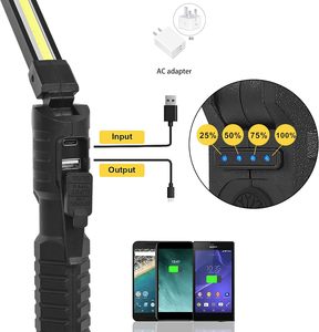 Torcia LED Ricaricabile, Luce da Lavoro, Gadget Innovativo, Strumento Portatile per Uomo, Base Magnetica 180° °   Rotatore per Meccanici Automobilistici - Product Image 4