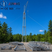 Tour de mesure du vent à hauteur personnalisable avec enregistreur de données, anémomètre et support de montage pour l'étude des ressources éoliennes