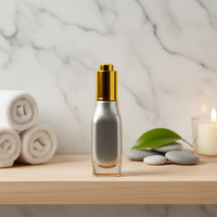 Flacons compte-gouttes vides 50 ml en verre ambré dépoli mat pour cosmétiques, huiles capillaires et barbe, avec bouchon à vis de sécurité enfant et gravure