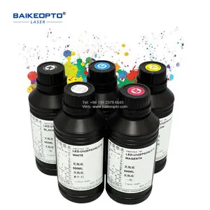 Alta qualidade Soft Flexível Neutro UV tinta para impressão de couro para Epso n 4720 TX800 DX7 uv impressora de parede