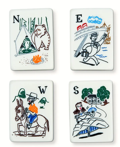 Mahjong en papier personnalisé à triple dos brillant pour cadeau - Product Image 3