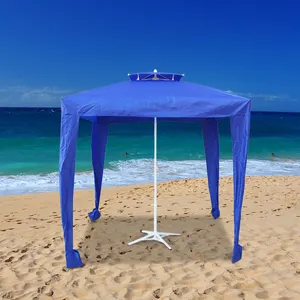 Set up a stall umbrella square umbrella ground stall rectangular sun rain and sun protection large outdoor sunshade umbrella