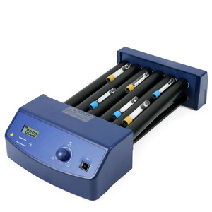 เครื่องผสมแบบลูกกลิ้งในห้องปฏิบัติการซิ่วหยวน รุ่น T6ProET6SE พร้อมหน้าจอดิจิตอล ปรับระดับการสั่นได้ สำหรับการผสมหลอดทดลองหลายหลอด - Product Image 1