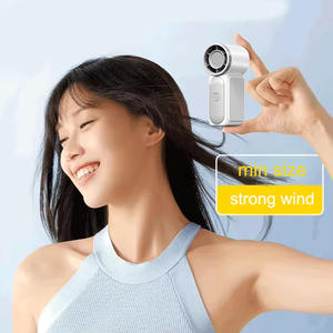 X688 <span class=keywords><strong>precio</strong></span> de fábrica 100 engranajes ajustables de alta velocidad portátil Turbo violento Mini ventilador 3000mAh pantalla Digital diseño sin aspas - Product Image 4