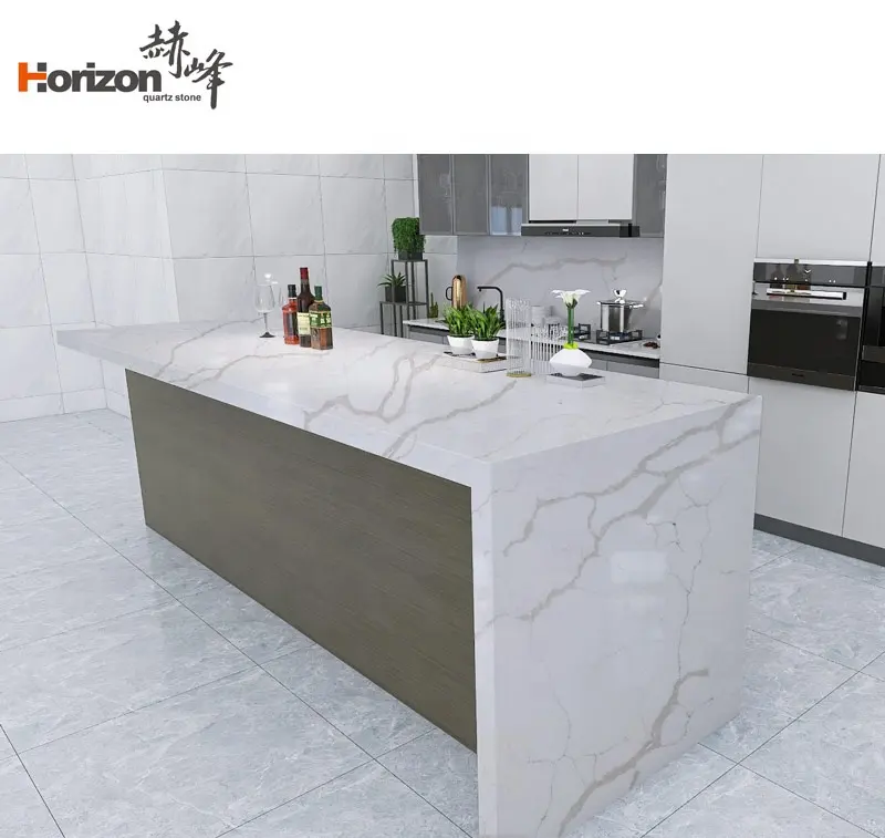 Horizon quartz for countertops white gold marble quartz counter tops kitchen countertops
