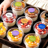 Couvercles personnalisés en PET transparent pour bols à açaï jetables de 8oz, 12oz, 14oz, 16oz, 24oz, 32oz