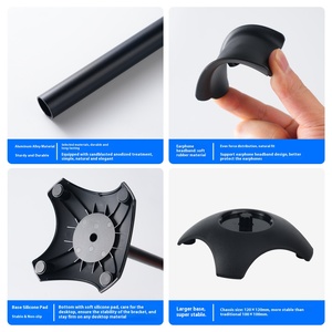 Soporte Universal de Aluminio para Auriculares, Soporte de Exhibición de Escritorio para AirPods Max Beats Bose <span class=keywords><strong>Sennheiser</strong></span> - Product Image 3