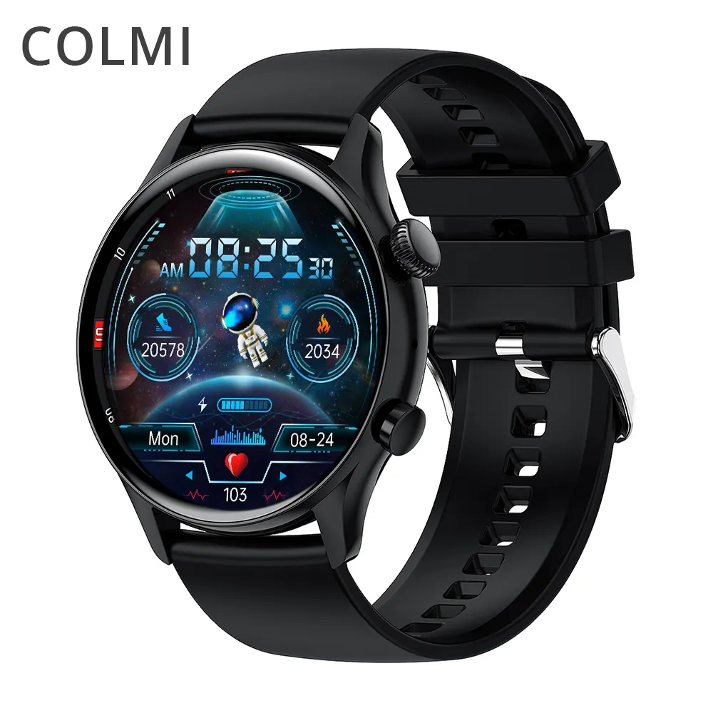 COLMI i30 Smartwatch 남자 손목 1.3 인치 AMOLED 360*360 화면 지원 항상 디스플레이 스마트 시계 통화 기능