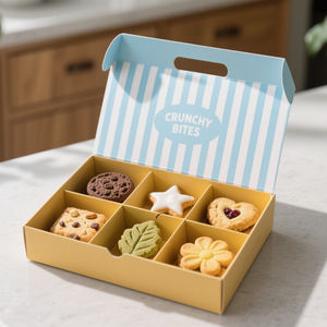 INS Style coréen Macaron pour biscuits bouffées beignets Desserts occidentaux gâteaux pâtisseries au jaune d'oeuf salé boîtes de papier de stockage de nourriture vides - Product Image 4