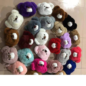 Bärenkopf-Plüschtasche für Damen Neue Mode Ketten-Umhängetasche Schöne Persönlichkeit Schulter-Cartoon-Puppe - Product Image 1