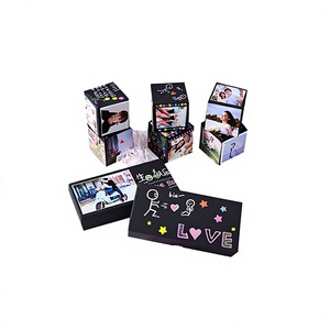 Explosion Gift Box Diy Jump Valentine's Day <b>Folders</b> Ivory Board Varnishing Recyclable Customized Shape - Product Image 2