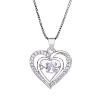 Hexagram Springen Hart Geest Ketting Valentijnsdag Verjaardagscadeau Chokers Kettingen Voor Vrouwen