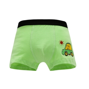 Caleçons en coton doux pour garçons, imprimés ours, singe et voiture, sous-vêtements pour enfants en gros - Product Image 5
