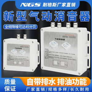 กล่องเก็บเสียงระบบนิวเมติก NGS 100 120 175H8 6 10 12อุปกรณ์ลดเสียงรบกวนด้วยแก๊ส - Product Image 4