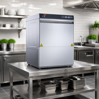 Lave-vaisselle professionnel sous comptoir certifié CE, en acier inoxydable 304, haute efficacité, cycles de lavage réglables pour l'hôtellerie et la restauration