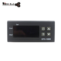 Contrôleur de température numérique STC-1000 110V 220V, thermostat, interrupteur de refroidissement et de chauffage pour réfrigérateur, incubateur, aquarium
