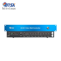 1 HDMI2.1 DP 8K60 Input 15 Output HDMI Pengontrol Video Wall Koreksi Bezel Kontrol Web RS232 untuk Pusat Komando