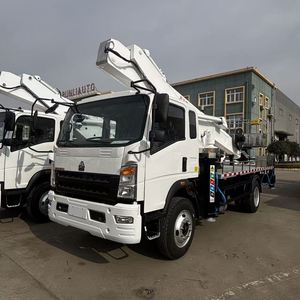 Camion léger Sinotruk HOWO, véhicule de travail aérien à flèche pliante de 25 m, transmission 4x2, stabilisateurs de type H pour les travaux en espace restreint - Product Image 3
