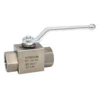 Vanne à boisseau sphérique hydraulique 2 voies en acier au carbone haute pression KHB OEM pour machines agricoles, huile haute température, joint FKM