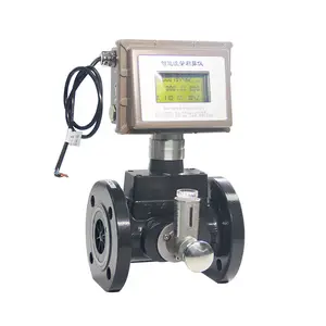 Débitmètre d'eau à turbine avec transmetteur de débitmètre à turbine liquide à affichage LCD numérique